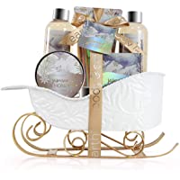 Los mejores  - Body &amp- Earth Set de Baño de Ducha- Set de Regalos Pequeños de 6 Piezas con Fragancia Jazmín y Miel- Regalo Original…